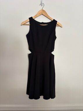 Classic Black Mini Dress with Side Cutouts